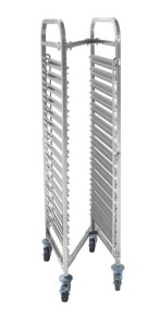 Wózek do transportu pojemników, kompaktowy - 15x GN 1/1 550x389x1700 mm