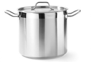 Garnek wysoki Profi Line z pokrywką, dno "Sandwich" 10 l; śr, 240 x 220 h