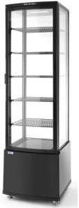 Witryna chłodnicza | cukiernicza |  Czarna | 270L | 0,29 kW | 230V | 556x526x(H)1913mm | 2 LATA GWARANCJI