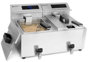 Frytownica z panelem cyfrowym Mastercook | 2x8L | 2x3,5kW | 230V | 605x515x345mm