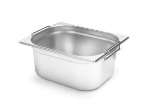 Pojemnik GN 1/2 z chowanymi uchwytami | 325x265x(h)150 mm