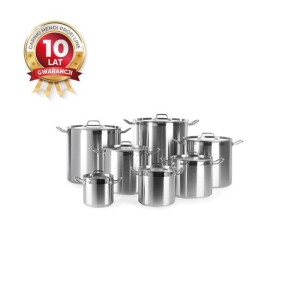 Garnek Profi Line wysoki z pokrywką | dno "Sandwich" | 71,5 l | śr, 450x450 mm