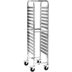 Wózek transportowy ze stali nierdzewnej | 14x GN 2/1