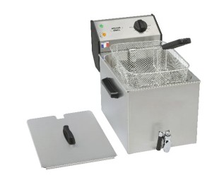 Frytownica nastawna | 1-komorowa z kranem | 8 l | 3,4 kW