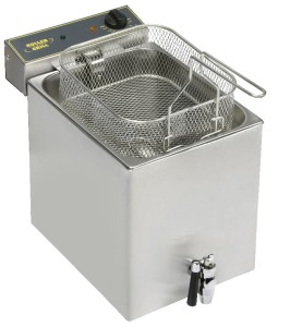 Frytownica nastawna | 1-komorowa z kranem | 12 l | 6,4 kW