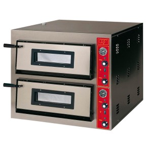 Piec do pizzy E-Line | 2x6x30 cm | głęboki | 14,4 kW | 400 V | 900x1020x750 mm