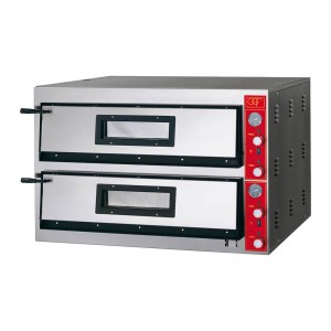 Piec do pizzy E-Line | 2x9x30 cm | 19,2 kW | 400 V | 1150x1020x750 mm