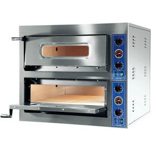 Piec do pizzy X-Line 2x6x36 głęboki | dwukomorowy | 18kW | 400