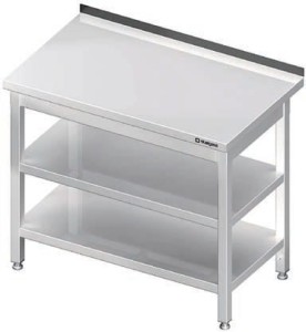 Stół przyścienny z 2-ma półkami 1200x700x850 mm spawany