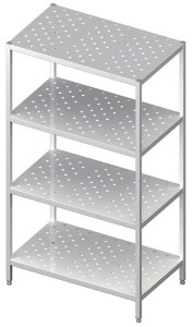 regał magazynowy,półki perforowane 1100x700x1800 spawany