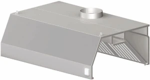 Okap przyścienny trapezowy 4800x1000x450 mm
