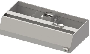 Okap przyścienny trapezowy | z wentylatorem E1 | oświetlenie i łapacze tłuszczu | 230V | 1000x900x450mm