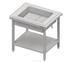 Stanowisko z wanną neutralną do ekspozycji na lodzie 2XGN1/1 | 920x735x880 mm |