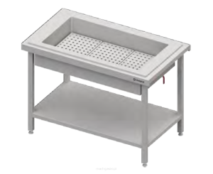 Stanowisko z wanną neutralną do ekspozycji na lodzie 3XGN1/1 | 1245x735x880 mm |