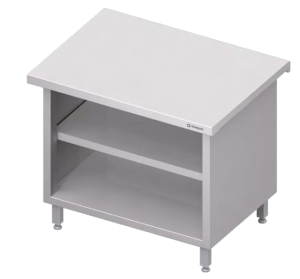 Stanowisko neutralne z dwoma półkami | zabudowane | 1100x750x880 mm