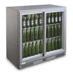 Chłodziarka barowa Candour- dwudrzwiowa/ podblatowa | 208l | 900x500x(H)850 mm