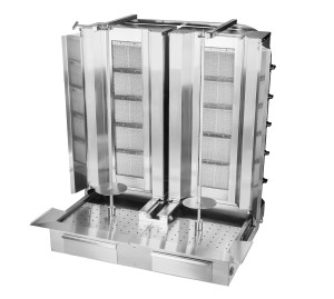 Gyros | opiekacz gazowy do kebaba podwójny | 5+5 palników | wsad 160kg  KLG225-T