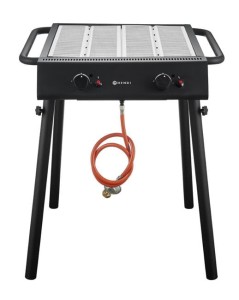 Grill gazowy | HENDI | czarny | 9,5 kW | 770x710x(H)870 mm