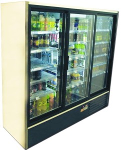 Szafa chłodnicza 3-drzwiowa Mawi CC 2070 SGD | drzwi przeszklone | przesuwne | 1575 l | 2070x693x1990 mm