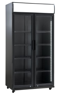 Szafa chłodnicza przeszklona SD881BHE| 2-drzwiowa | drzwi skrzydłowe | 569 l