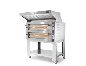 Piec do pizzy elektryczny Cuppone Donatello | dwukomorowy | panel cyfrowy | 9+9x35 | DN935/2 D