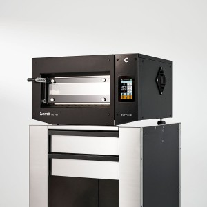 Piec do pizzy elektryczny Cuppone Home HE 400 | jednokomorowy | panel dotykowy | 400x400 mm | HE400/1 TS/FN | czarny