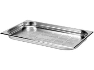 Pojemnik gastronomiczny perforowany ze stali nierdzewnej  GN 1/1 | 40 mm