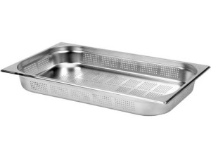 Pojemnik gastronomiczny perforowany ze stali nierdzewnej  GN 1/1 | 65 mm