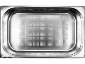 Pojemnik gastronomiczny perforowany ze stali nierdzewnej  GN 1/1 | 100 mm