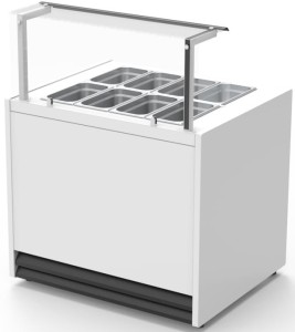 Witryna sałatkowa 8xGN1/3 RICARDO | 915x800x1240mm