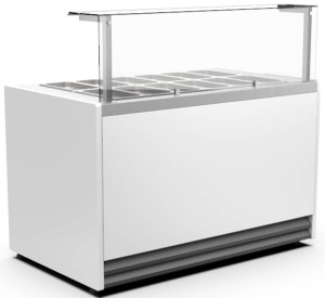 Witryna sałatkowa 12xGN1/3 RICARDO | 1305x800x1240mm