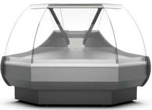 Lada chłodnicza OFELIA WCh-7/1 Nz | narożnik zewnętrzny | 1315x1315x1250mm