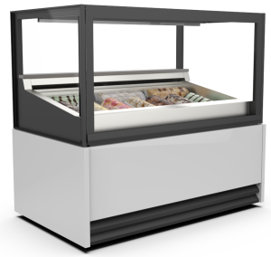 Dystrybutor do lodów Apollo X | witryna do lodów | konserwator | 10 kuwet | 1360x800x1250 mm