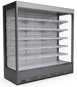 Regał chłodniczy VERMELLO OPEN | otwarty | pod agregat zewnętrzny | 1250x815x2030 mm