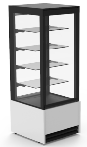 Witryna cukiernicza Ellada Tower | neutralna | szyba prosta | 745x810x2010 mm