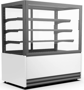 Witryna chłodnicza cukiernicza Ellada | prosta | 970x800x1480 mm
