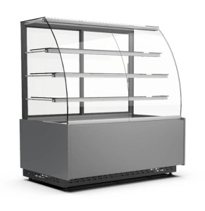 Witryna cukiernicza ESTERA | neutralna | gięta | 1340x830x1470 mm