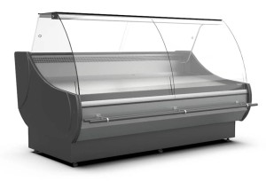 Lada chłodnicza OFELIA WCh-7/1 | gięta | 1570x1150x1250 mm