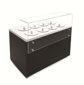 Dystrybutor do lodów | witryna do lodów Pozetti DV 8 | 8+6 tub  | 1310x700x1200 mm 