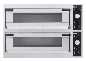 Piec do pizzy TRAYS 44 GLASS | 2-komorowy | 13,8 kW | 400V | 1100x1074x745mm