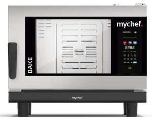 Piec konwekcyjno-parowy elektryczny | piekarniczo-cukierniczy | automatyczny system myjący  | 4x600x400 |  7,3 kW | 400 V | Mychef BAKE MASTER 4E TSC | System TSC - najwyższa stabilność temperatury