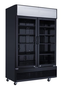 Witryna chłodnicza przeszklona czarna 1000L | LG 1000 BLACK
