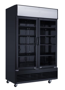 Witryna chłodnicza przeszklona czarna 800L | LG 800 BLACK