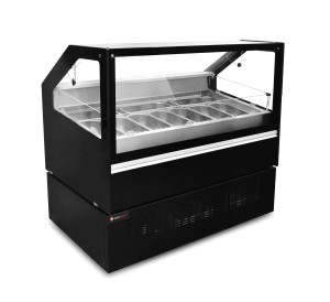 Dystrybutor do lodów | witryna do lodów | konserwator | GELATO VG 10 | 10 kuwet | 1286x778x1161 mm