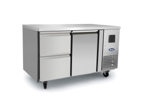 Stół Chłodniczy z 1 drzwiami i 2 szufladami | EPF 3523GR | 280 l | 1360×700×850 mm | 2 lata gwarancji