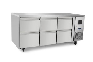 Stół Chłodniczy z 6 szufladami GN1/2 | EPF 3532GR | 420 l | 1795x700x850 mm | 2 lata gwarancji