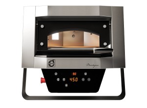 Piec do pizzy obrotowy Mantegna | MN40/1DG | elektryczny | max.500 °C | 1x40cm | 2,8 kW | 670x664x605 mm