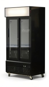Witryna chłodnicza przeszklona czarna 800L | LG 800S BLACK