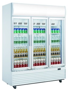 Witryna chłodnicza przeszklona czarna 1300L | LG 1300F SILVER