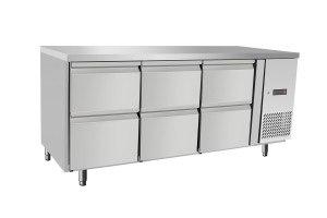 Stół chłodniczy z 6 szufladami | Arktic | 420 l | 400W | 1795x700x879mm